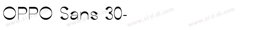 OPPO Sans 30字体转换